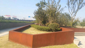 滨湖耐候钢挡土墙